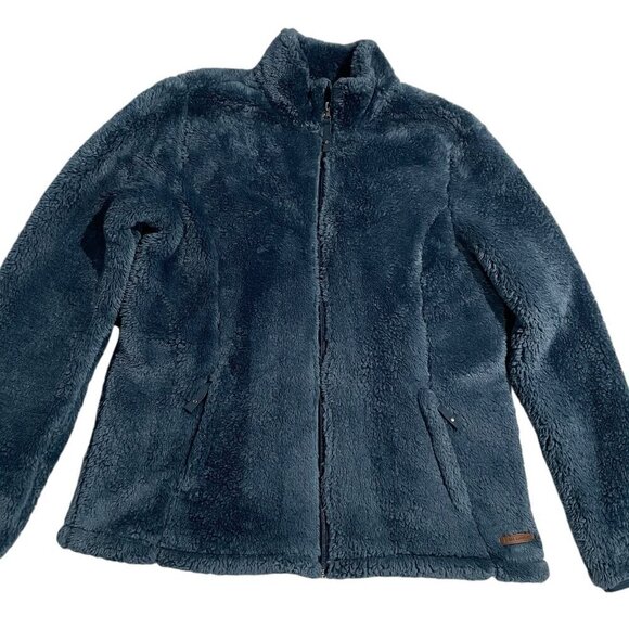 Free Country Women's Dark Teal Fleece Jacket Soft & Cozy Size Medium - Picture 1 of 11